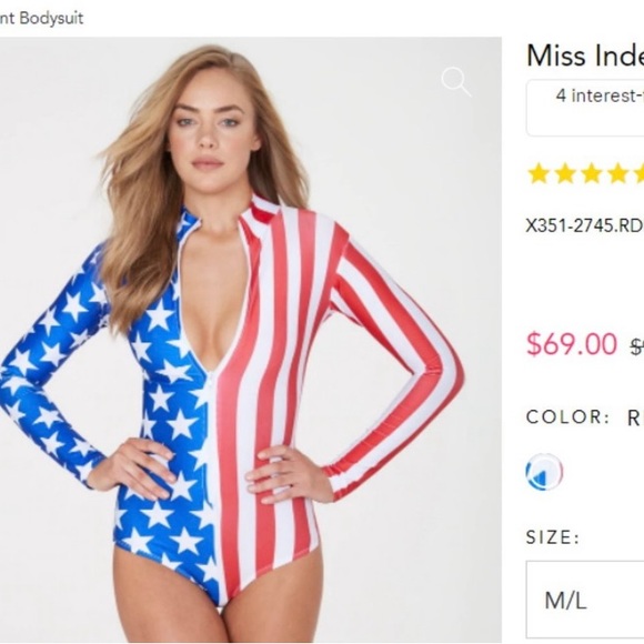 NWT Miss Independent Bodysuit - Size M/L - Picture 6 of 7